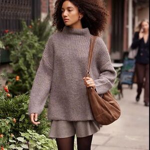 Free People Cuddle Me Sweater Skirt Set